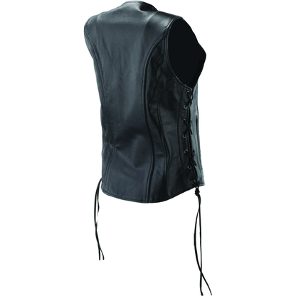Kuryakyn Leather By River Road Sapphire Leather Vest Black Womens - Small