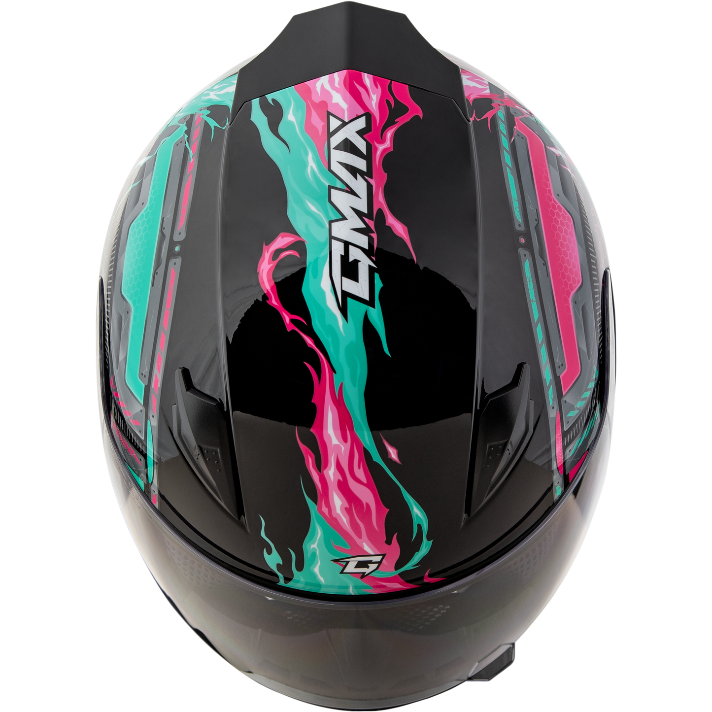 Gm 49y Charge Helmet Black/Pink/Aqua Yl
