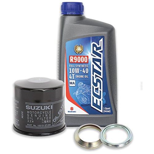 Suzuki ECSTAR Full-Synthetic 10W40 Oil Change Kit 4 Quarts 990A0-01E40-4KT