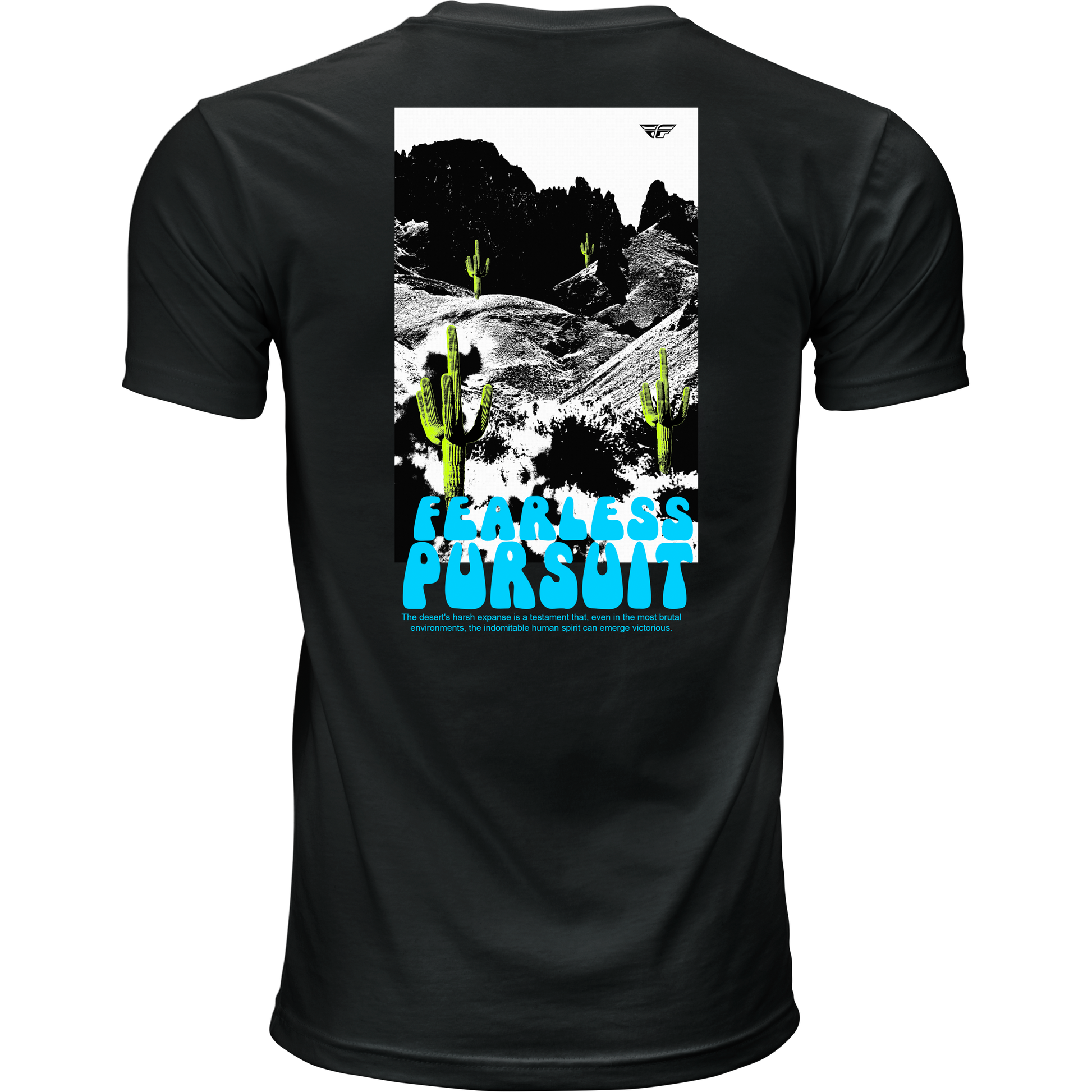 Fly Desert Tee Black 2x