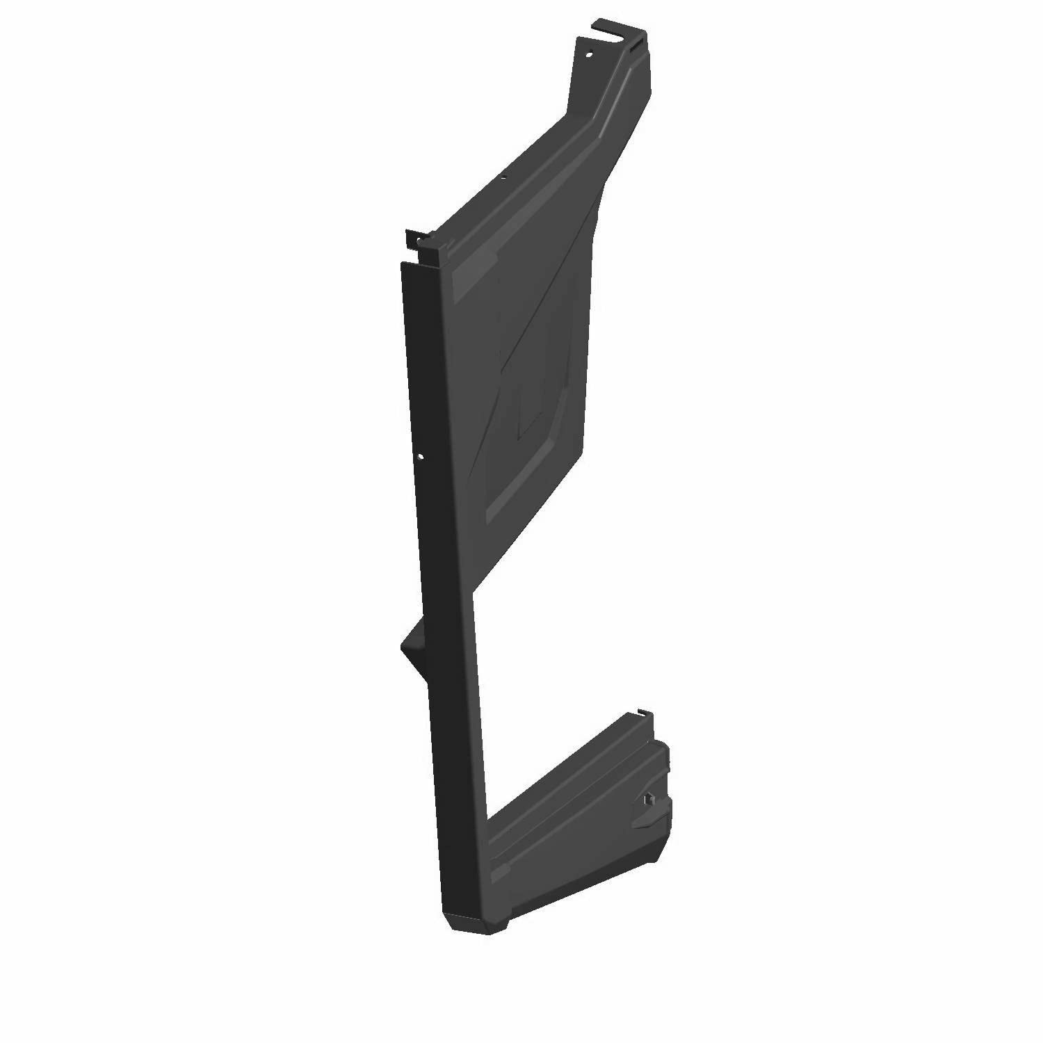 Polaris Ranger Fender-Mid, Crew, Right, Gloss Black, Genuine OEM Part 5451102-070, Qty 1