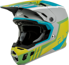 Youth Formula Cc Strike Helmet Matte Grey/Green/Teal Yl