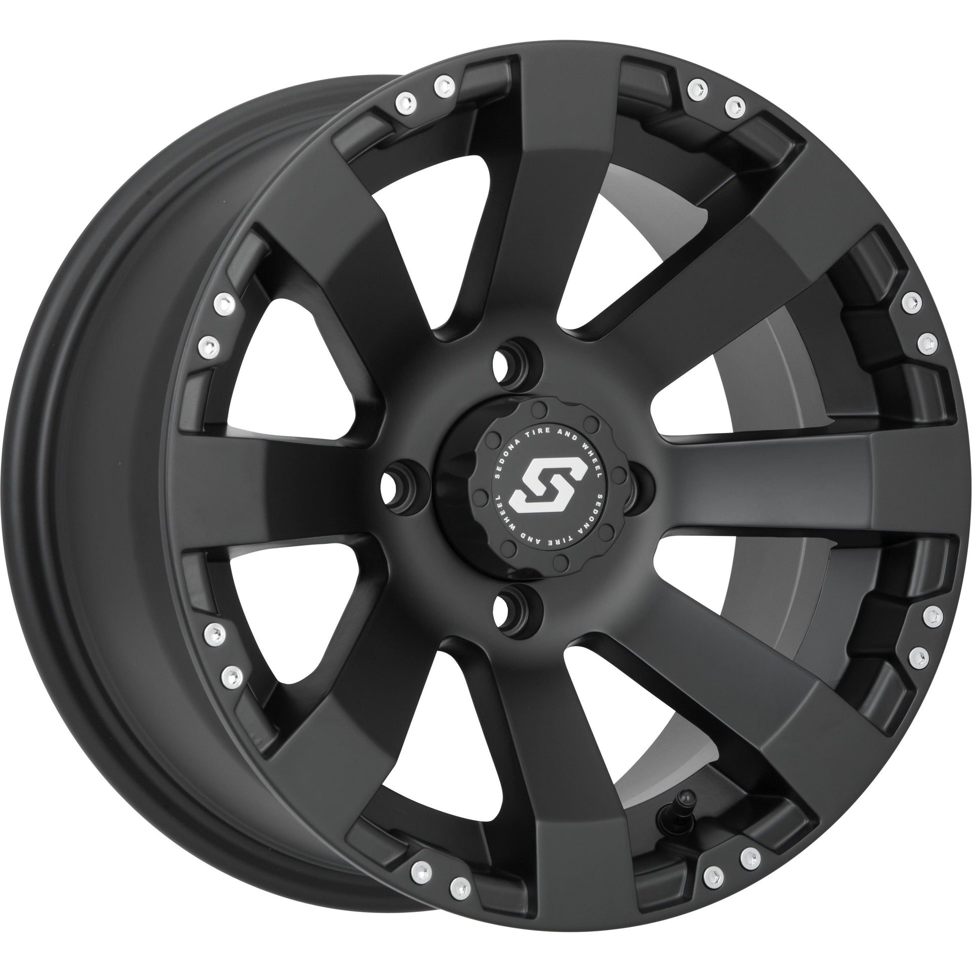 Spyder Wheel 12x7 4/156 4+3 (+5mm) Black