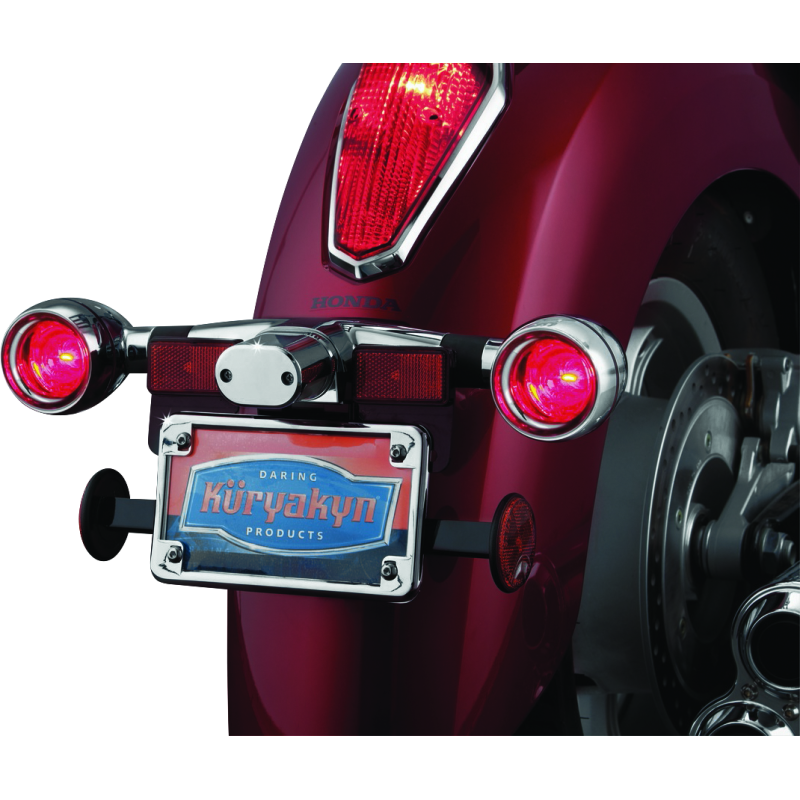 Kuryakyn Deep Dish Bezels With Red Lenses