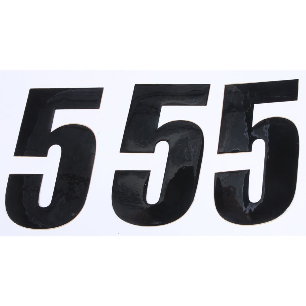 Number 5 Black 6" 3/Pk