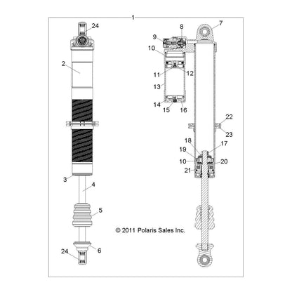 Polaris RZR Rebuild Kit, Genuine OEM Part 1500865, Qty 1