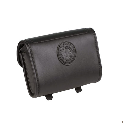 Indian Motorcycle Handlebar Bag for Front Fork, Fits Chief, Super Chief, Chief Bobber, Water Resistant Vinyl, Black, Attaches to Handlebars, for Gloves, Sunglasses, Cell Phone - 2889808-VBA