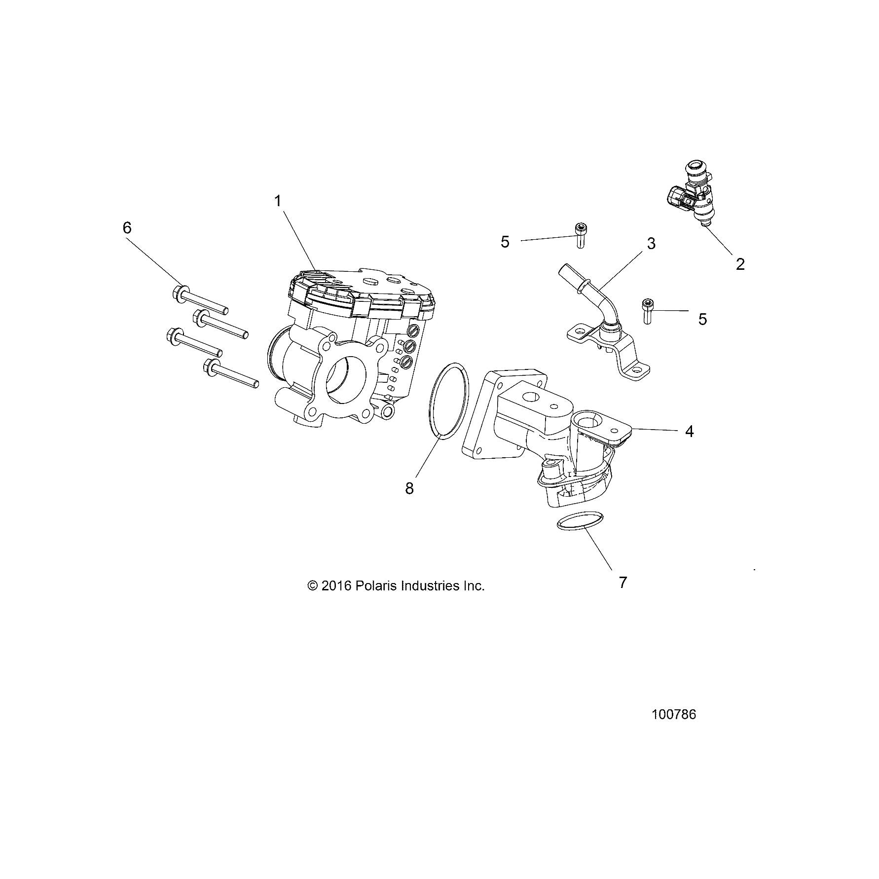 Polaris RZR Injector, EV14, Genuine OEM Part 1205584, Qty 1