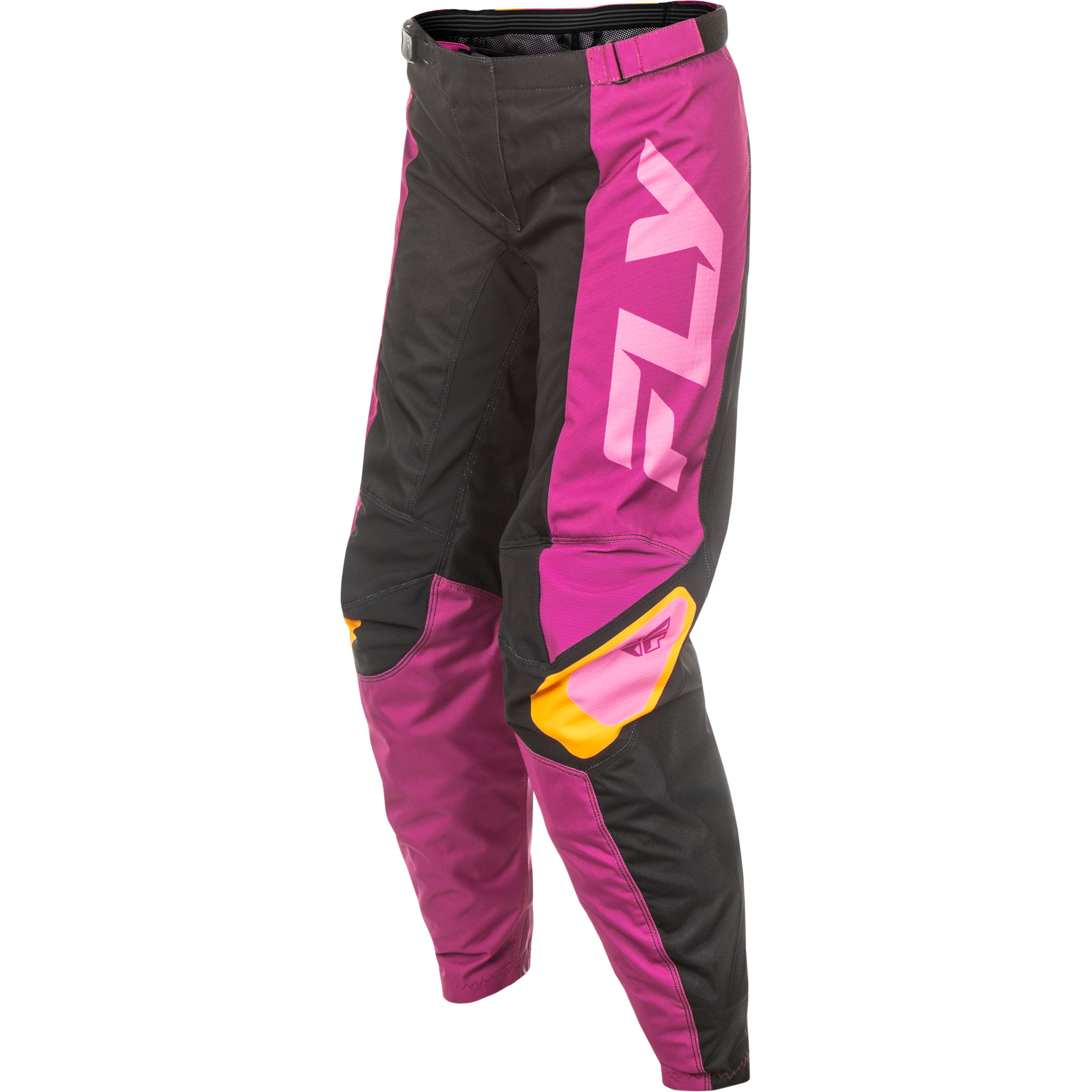 Women's F 16 Pants Black/Mauve/Yellow Sz 11/12