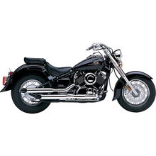 Blvd Slashcut Slip On Chrome Yam V Star 650