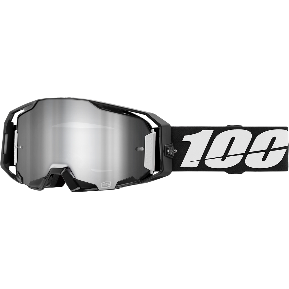 Armatic Goggle Black Mirror Silver Flash Lens