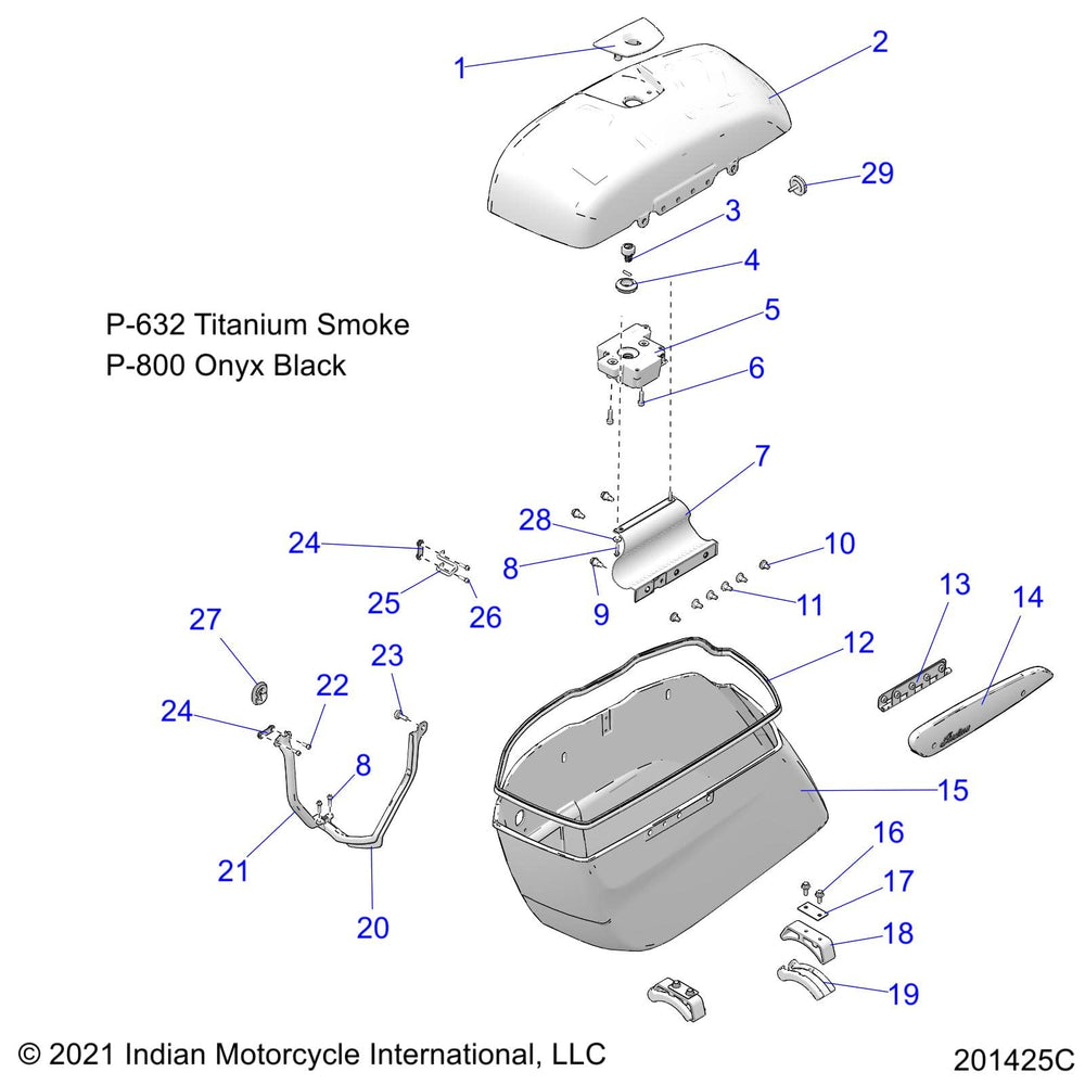 Polaris Lock Bezel, Saddlebag, Right, Chrome, Genuine OEM Part 5454612-156, Qty 1