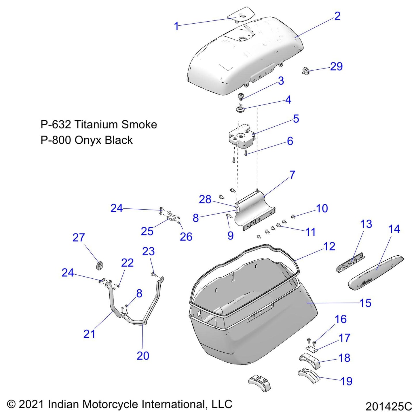 Polaris Lock Bezel, Saddlebag, Right, Chrome, Genuine OEM Part 5454612-156, Qty 1