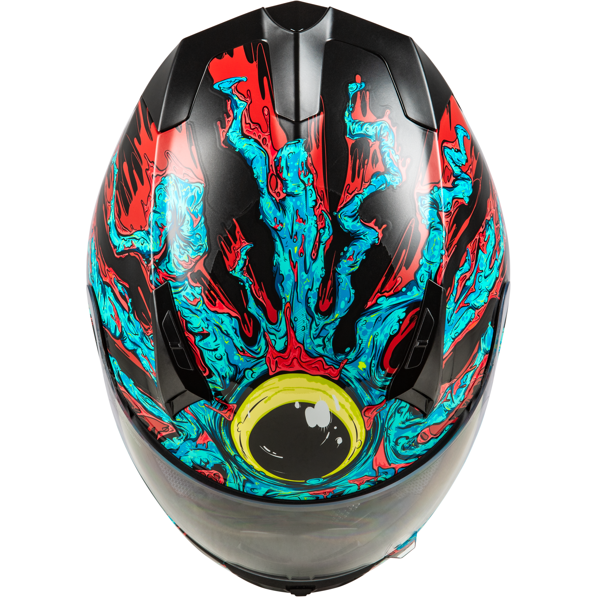 Revolt Space Creep Helmet Light Blue/Black/Red Xs