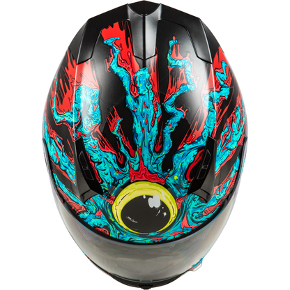 Revolt Space Creep Helmet Light Blue/Black/Red Lg