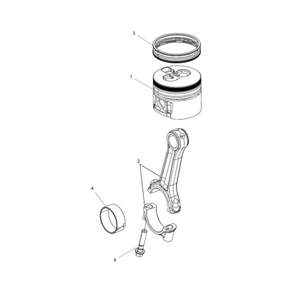 Polaris Ranger Piston Set, 0.5 mm, Genuine OEM Part 3040302, Qty 1