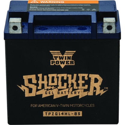 Twin Power YTX-14L Shocker Gel Battery Replaces H-D 65958-04 220 CCA