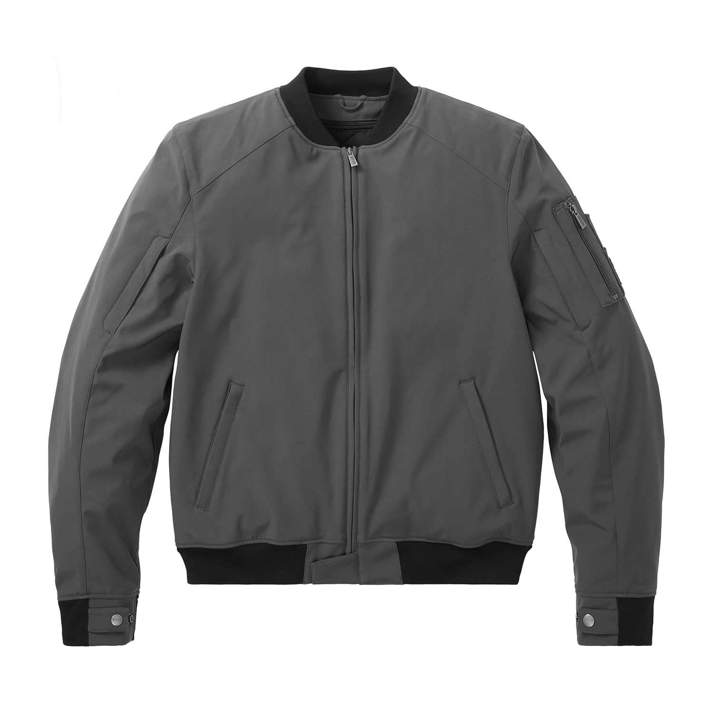 Indian Motorcycle Men's Detroit Bomber Jacket, Gray - L - 286263606