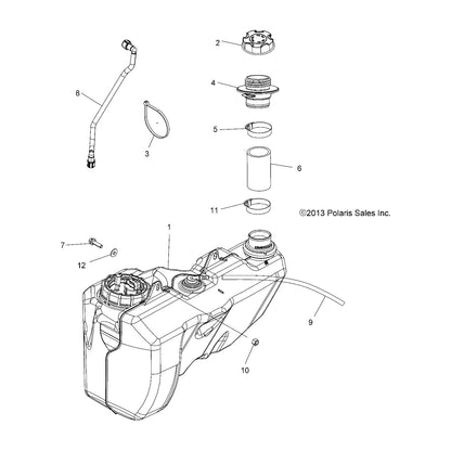 Polaris ATV Fuel Pump Kit, Genuine OEM Part 2204401, Qty 1