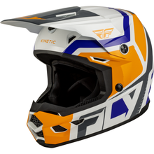 Youth Kinetic Scrap Helmet White/Orange/Blue/Grey Ys