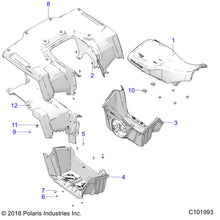 Polaris ATV ASM-SEAT,NYLON,BLK [INCL. 7,9], Genuine OEM Part 2688340-070, Qty 1