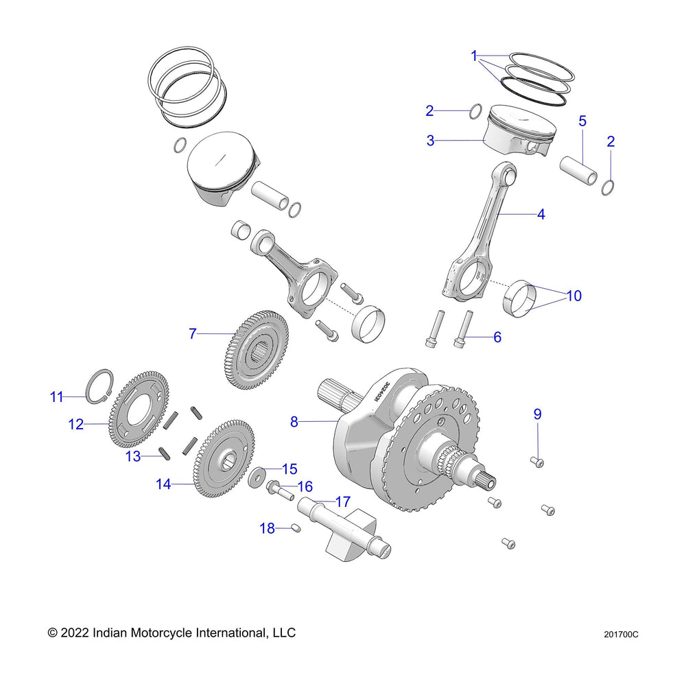 
                      
                        Indian Motorcycle Balance Shaft Gear, Genuine OEM Part 6230805, Qty 1
                      
                    