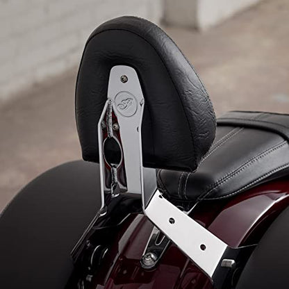 Indian Motorcycle Sissy Bar 12-Inch for Passenger, Chrome, Steel, Fits Specific Scout, Scout Sixty Models and More, Quick Release Technology, Easy Install, for Comfort and Support - 2880232-156