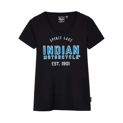 
                      
                        Indian Motorcycle Women's Ombre Blue Logo T-Shirt, Black - L - 283342306
                      
                    