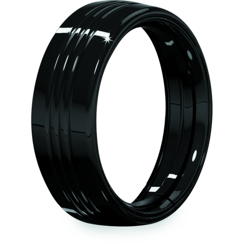 Kuryakyn 7inch Headlamp Trim Ring Gloss Black
