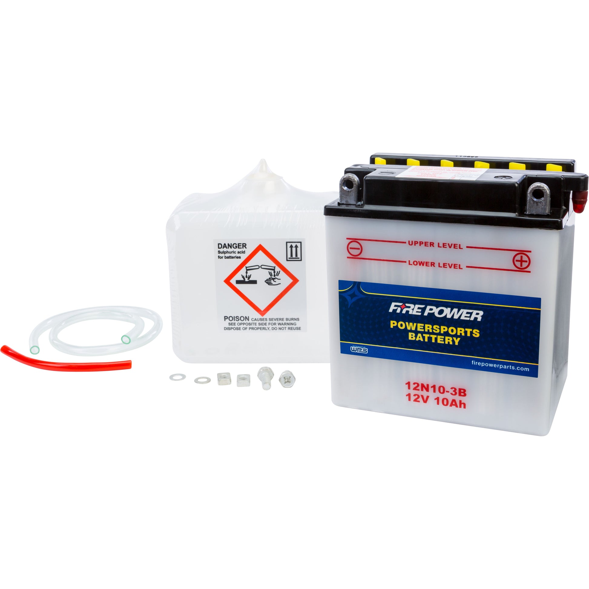 Battery W/Acid 12n10 3b 12v