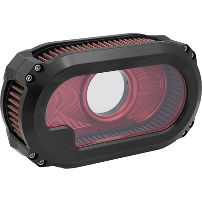Nl Tc Air Cleaner W/Glass Black W/Red