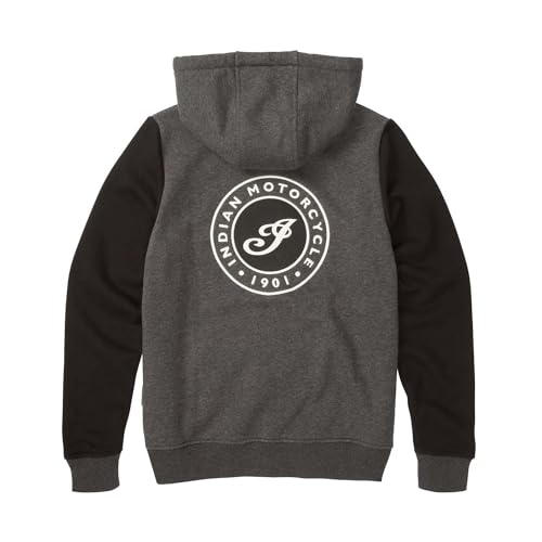 
                      
                        Indian Motorcycle Women's Charcoal Black Contrast Hoodie, Gray
                      
                    