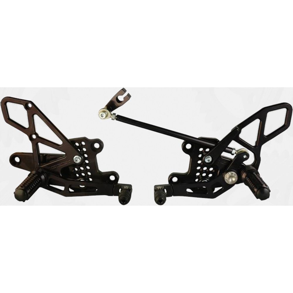 Rear Set Complete Blk Hon