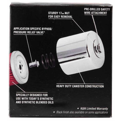 K&N Suzuki / Arctic Cat / Cagiva / Kawasaki / Kymco / Aprilia 2.813in OD x 3.221in H Oil Filter