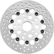 Twin Power 84-17 Big Twin Exc 11.8 and Lug Mount 84-13 XL Front 11.5 Floating Rotor W/Holes Silver