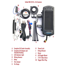 Side Mount Oil Cooler M8 Softail `17 23  Gloss Blk