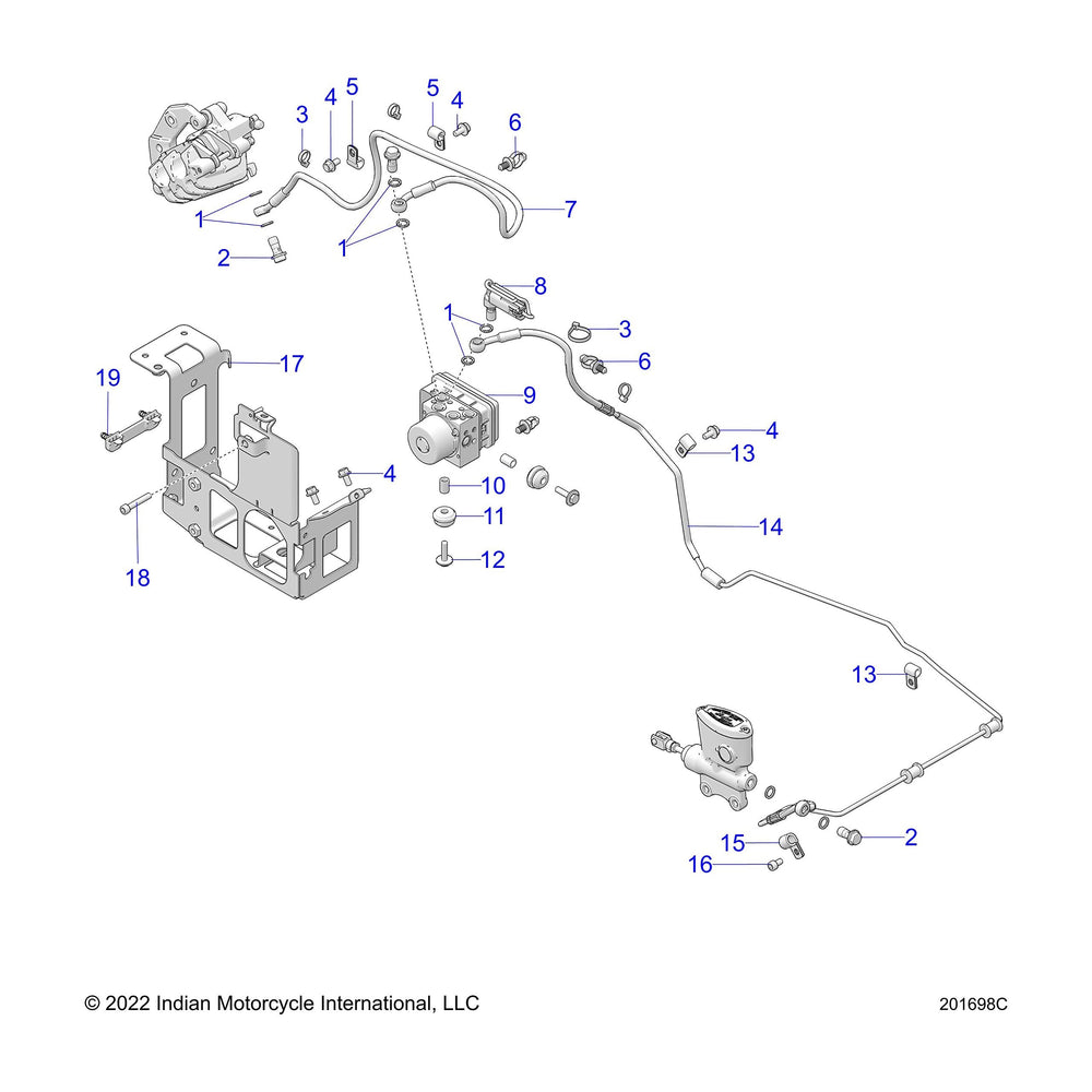 
                      
                        Indian Motorcycle LINE-BRAKE,RMC-ABS, Genuine OEM Part 1913756, Qty 1
                      
                    