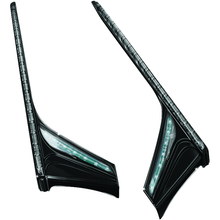 Kuryakyn L.E.D. Vertical Rear Light Strips 12-17 GL1800 Gloss Black Smoke Lens