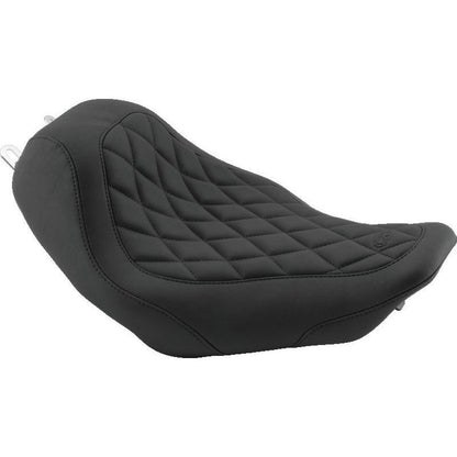 Mustang 08-21 Harley Electra Glide Std,Rd Glide,Rd King,Str Glide Solo Seat Diamond Stitch -Brown