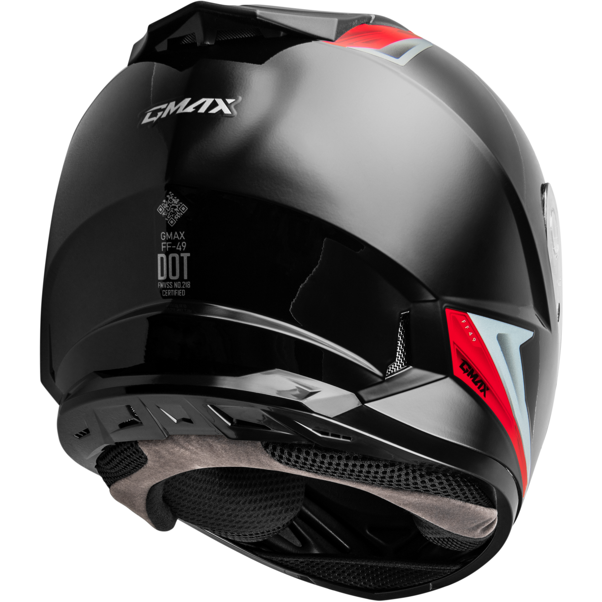 Ff 49 Syth Helmet Black/Red Lg