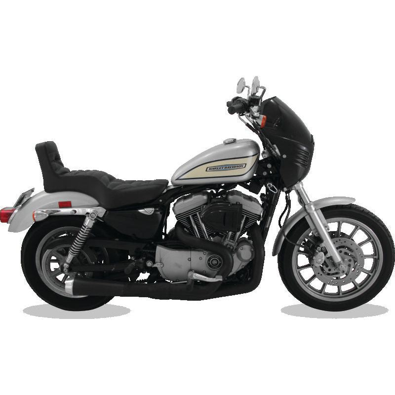 Mustang 08-21 HD Electra Glide,Rd Glide,Rd King,Str Glide Driver Backrest - Black w/ Blue Stitching