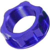 Steering Stem Nut & Bolt Blue M22x30 P1.0 H12