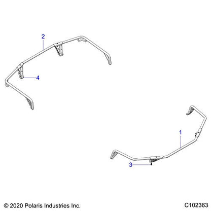 Polaris ATV Ultimate Series Front Rack Extender 4"