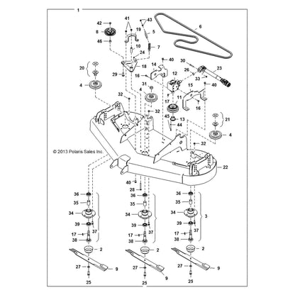 Polaris Nut, Genuine OEM Part 3120603, Qty 1