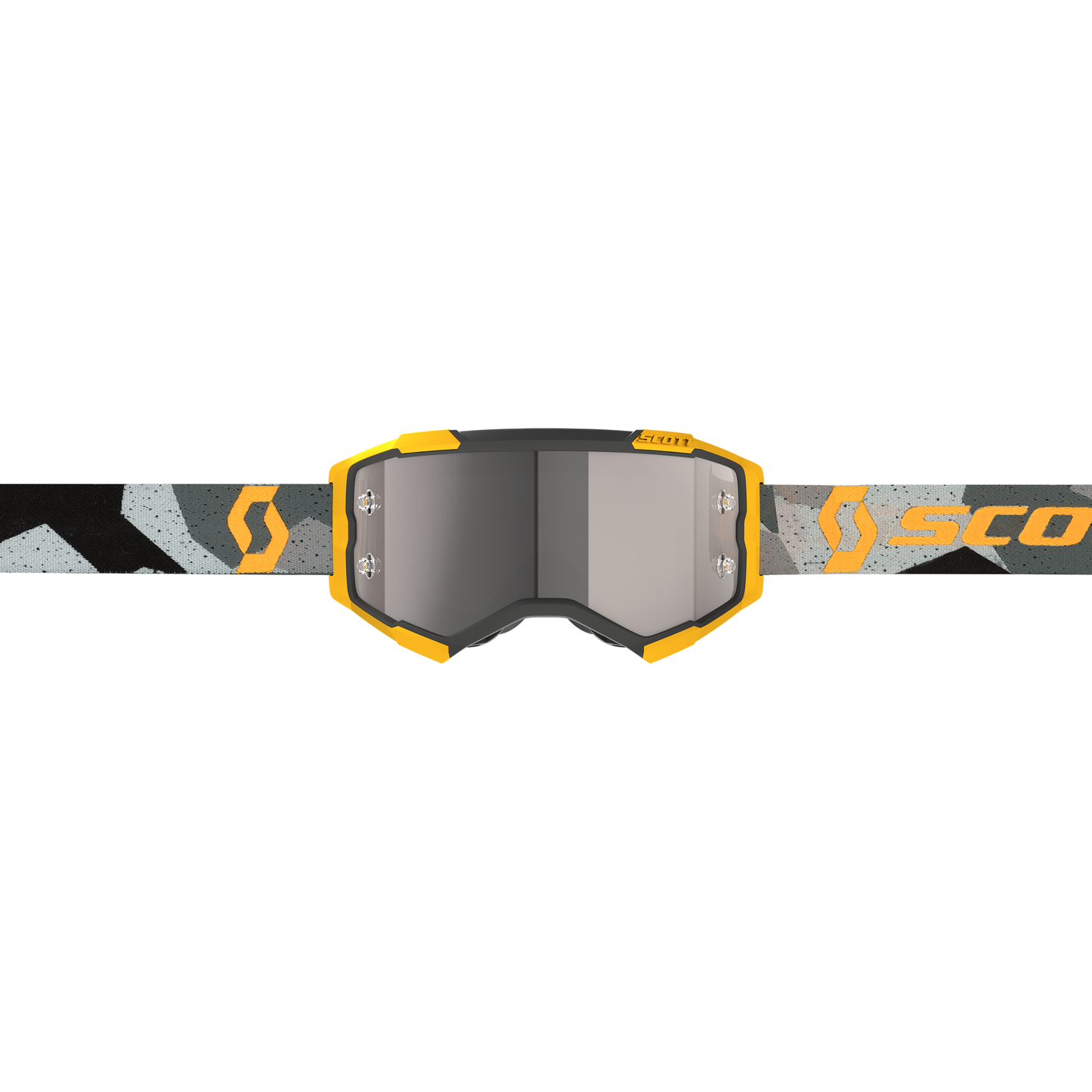 Fury Goggle Camo Grey/Ylw Silver Chrome Works