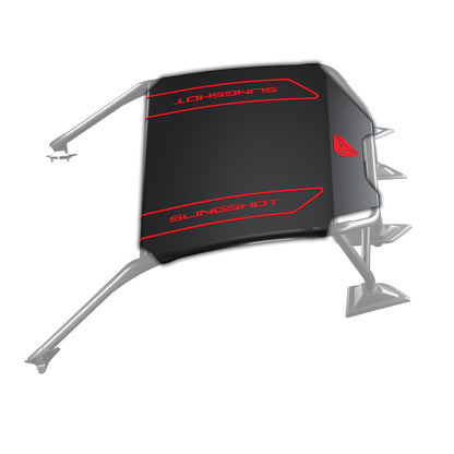 Polaris Slingshot Excursion Top Canvas Roof, Red, for Specific Signature LE, R, S, SL, SLR and Roush Edition Models, Includes Canvas Only, Easy Install, Sun and Weather Protection - 2890564