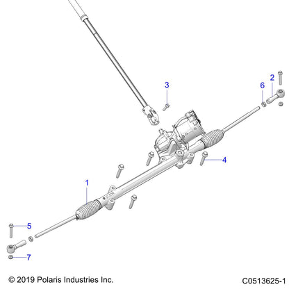 Polaris Slingshot TIE ROD-OUTER, Genuine OEM Part 7061263, Qty 1