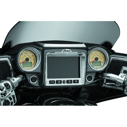 Kuryakyn Aztec Gauge Accent 14-23 Indian Models Chrome