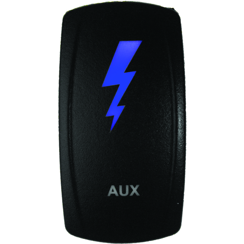 DragonFire Racing Lighted Switch Aux On/Off Blue Led