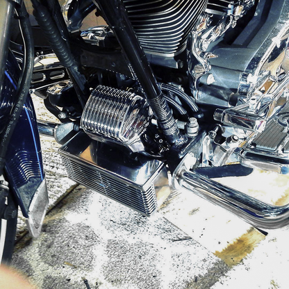 Front Mount Oil Cooler Tc Touring `09 16  Chrome
